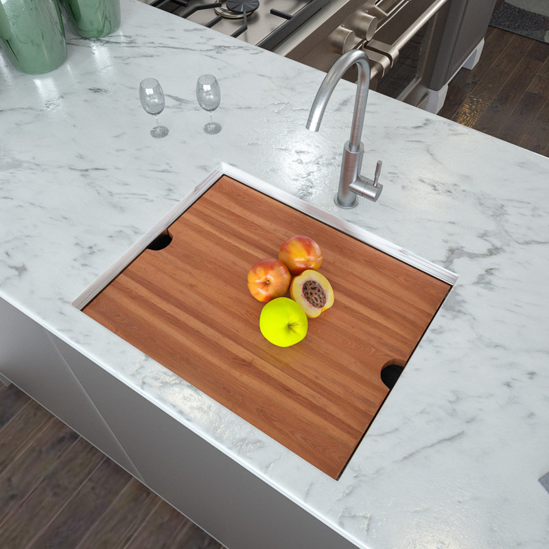 Dorismond 23'' L Undermount Single Bowl Stainless Steel Kitchen Sink