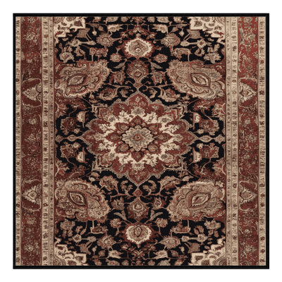 Tapis brun lavable à la machine