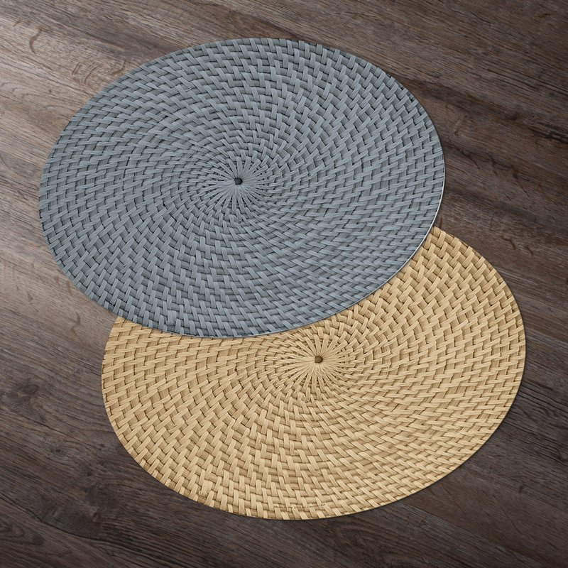 Napperons en plastique synthétique, Gris