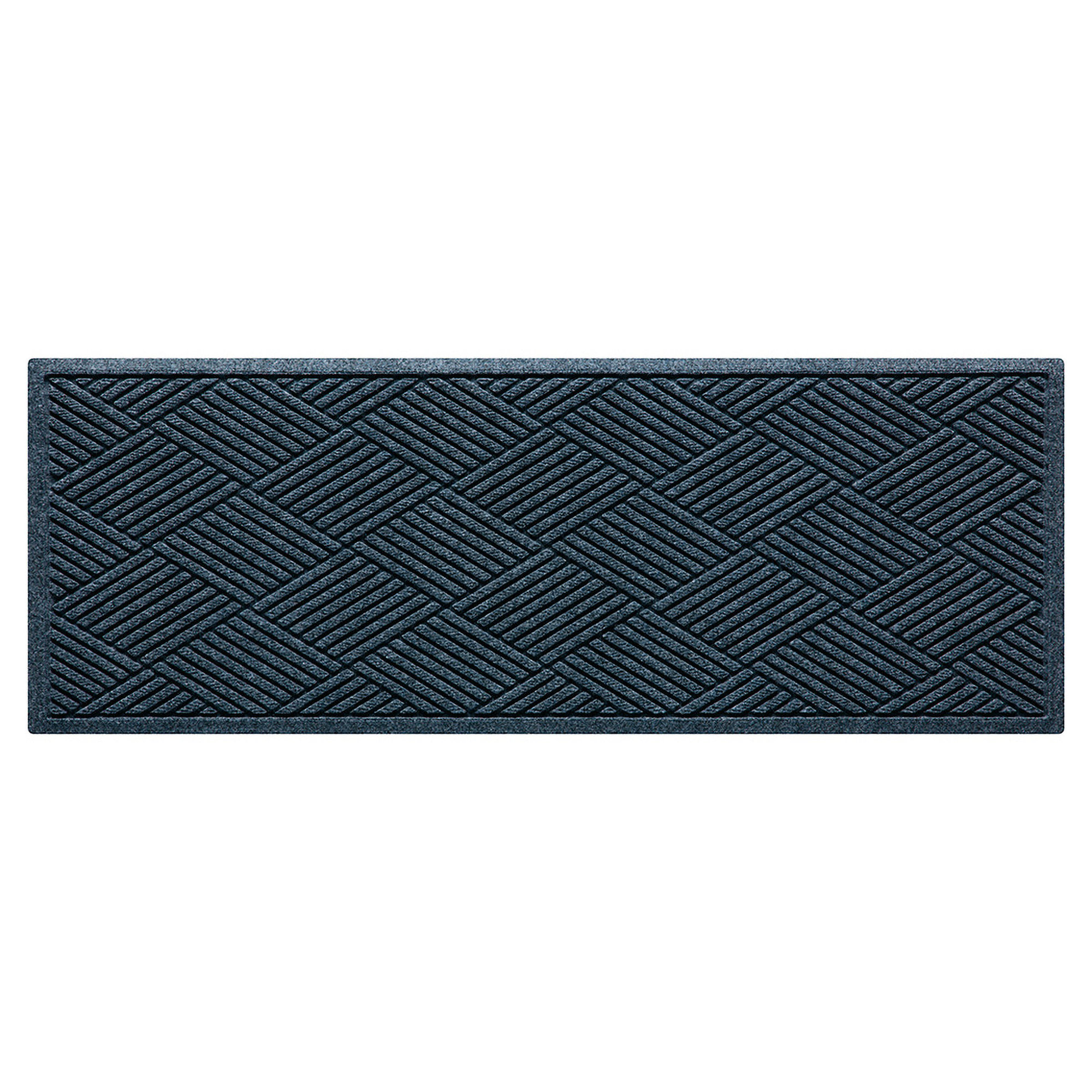 Waterhog Diamonds Indoor Outdoor Doormat, Runner 22" W x 60" L, Navy