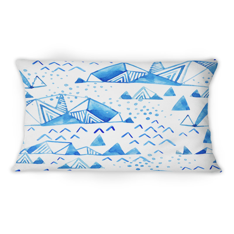 Coussin Triangular Blue Light
