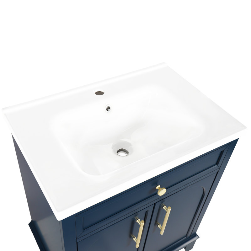 Bassin en céramique blanche de 27,8 po, seulement évier en céramique, sans armoire