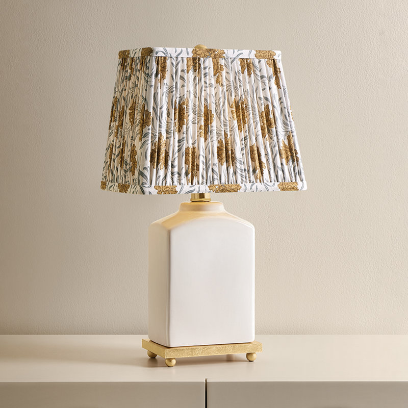 Lampe de table Brynn, Nuage / feuille d'or