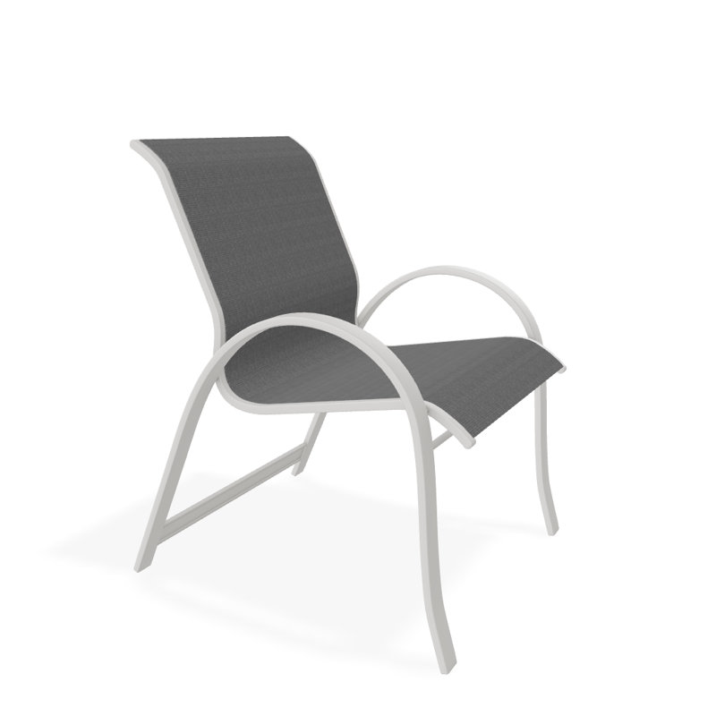 Aruba Outdoor Dining Armchair, Snow