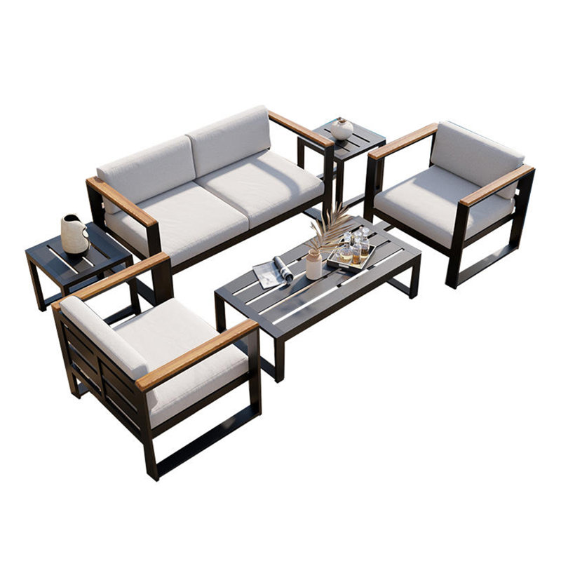 Canapé d'extérieur en aluminium pour terrasse