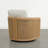 Linen-like Upholstered Swivel Accent Chair-122091995