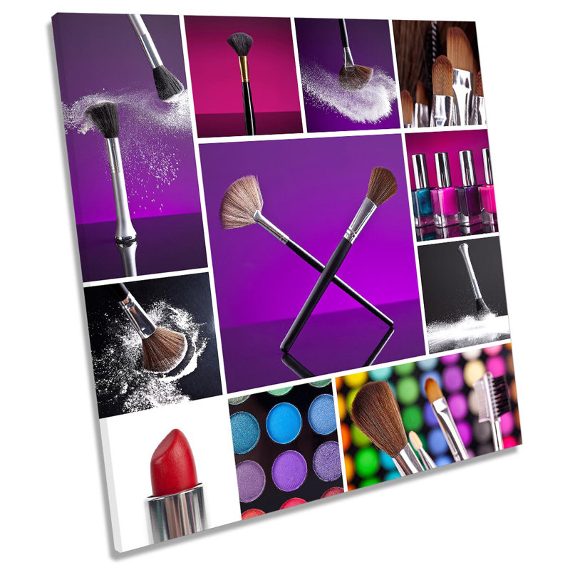 Make Up Beauty Salon Picture - Wrapped Canvas Art Prints, 91.4cm H x 91.4cm W x 4cm D