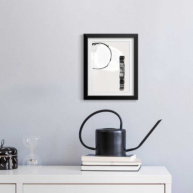 Zen Zen II - impression encadrée, H 28,5 po x l 20,5 po, Noir