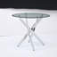 Table ronde moderne en verre-1189768786