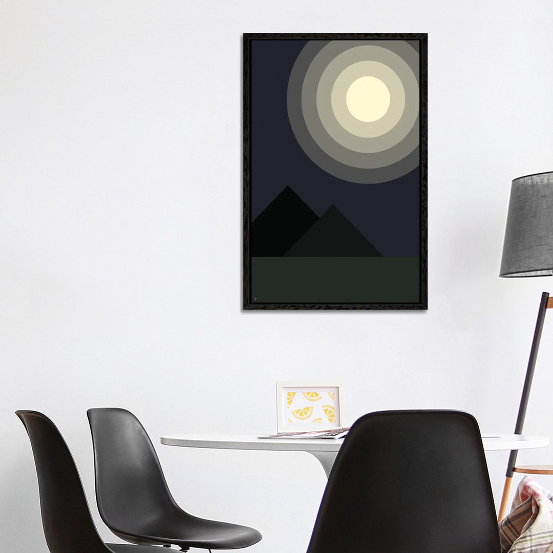 Vollmond Mondlicht um Mitternacht in den Bergen von Lyman Creative Co. - Galerie- Giclée auf Leinwand