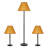 58'' Rustic Bronze Traditional Floor & Table Lamp Set