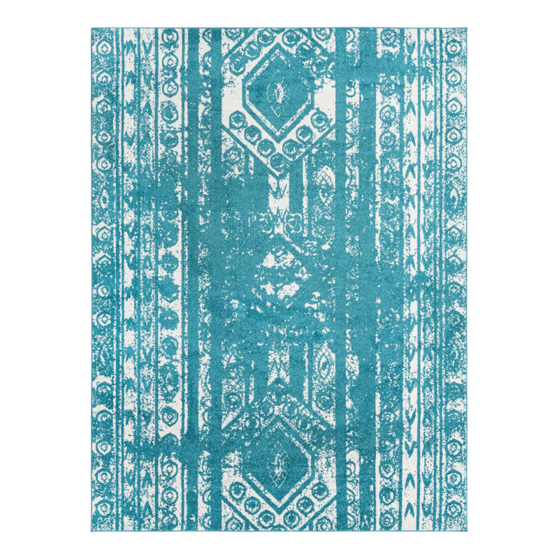 Geometric Indoor Rug, Rectangle 9' x 12'