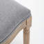 Chaises de salle à manger en bois massif Farmhouse avec assise en lin rembourré et dossier en rotin tissé, ensemble de 2 chaises seulement-2071222682