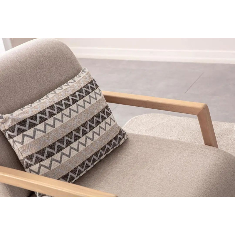 Fauteuil à oreilles, Crème