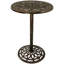 Table de patio ronde en fer de 26 po de hauteur Nyla