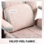 Velvet Gaming Chair with Headrest