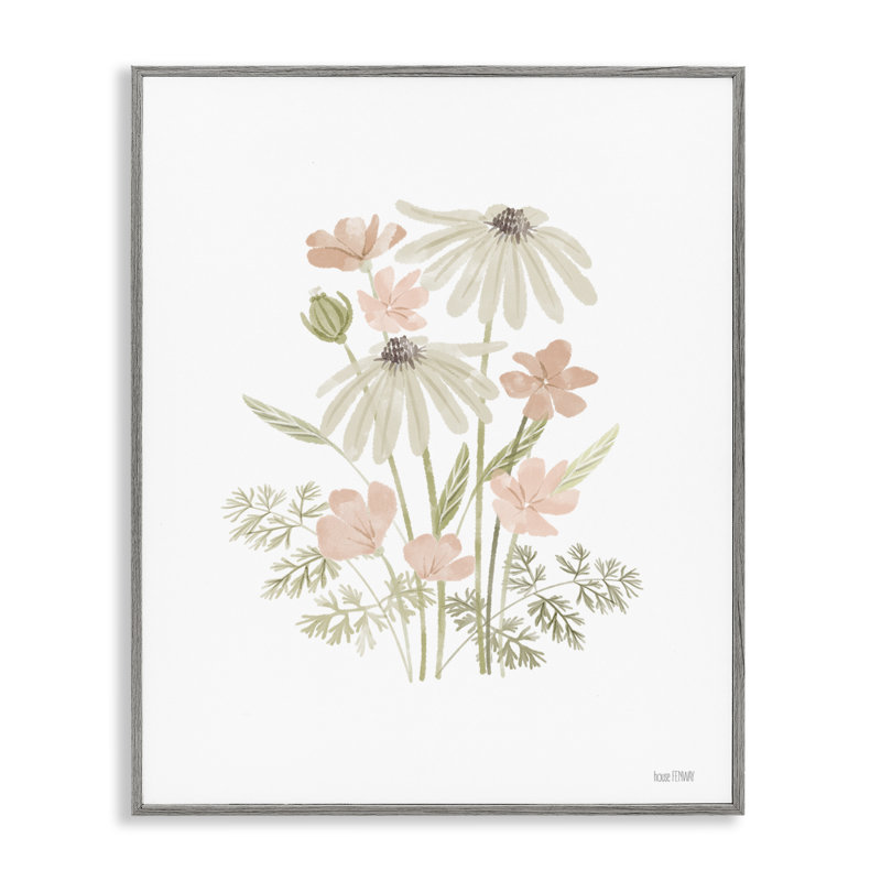 Subtil Wild Blooms, estampe numérique par House Fenway, Estampe numérique Farmhouse, H 30 po x l 24 po