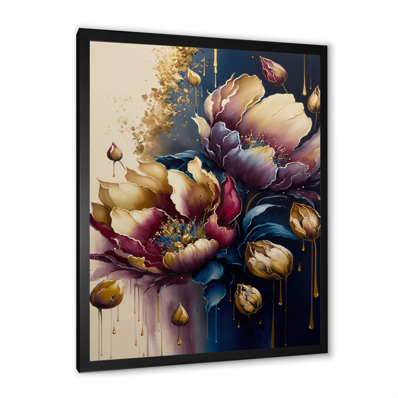 Birchley Night Shade Tulip Design III - reproduction sur toile, H 20 po x l 12 po x P 1 po