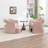 Upholstered Barrel Chair With Ottoman-1721785694