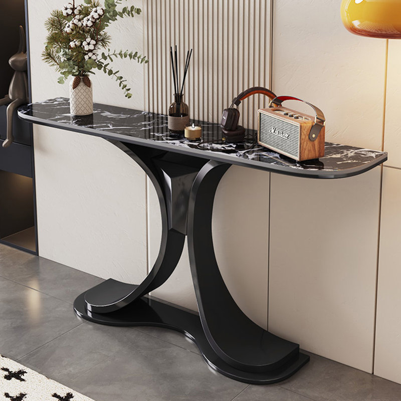 Console légère et luxueuse, Blacks Blanc, H 31,5 po x l 47,2 po x P 11,8 po, Noir