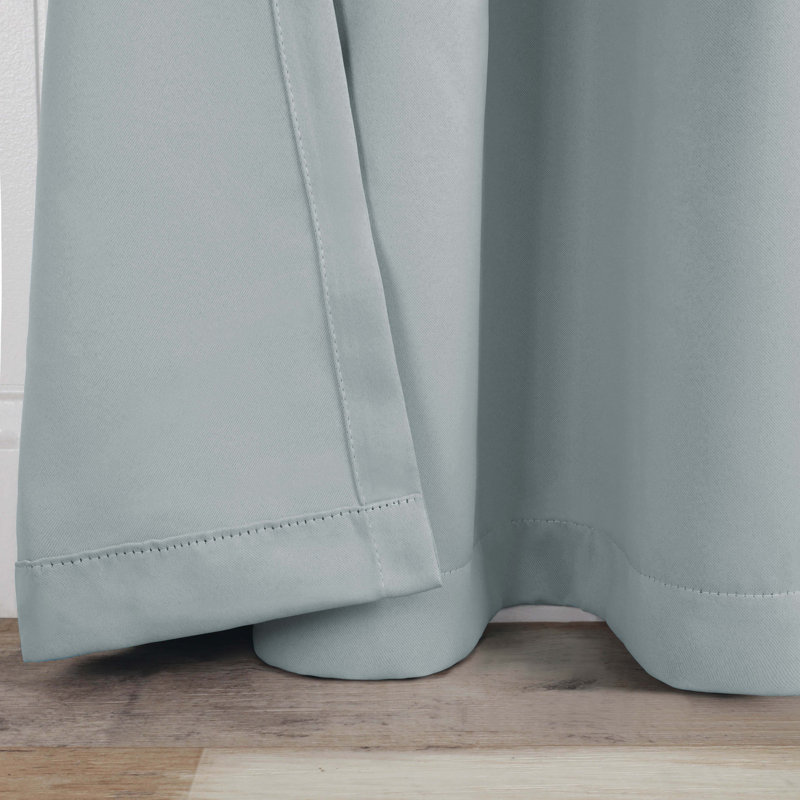 Paire de rideaux obscurcissant avec œillets Millendon, Bleu pierre, L 42 po x L 108 po