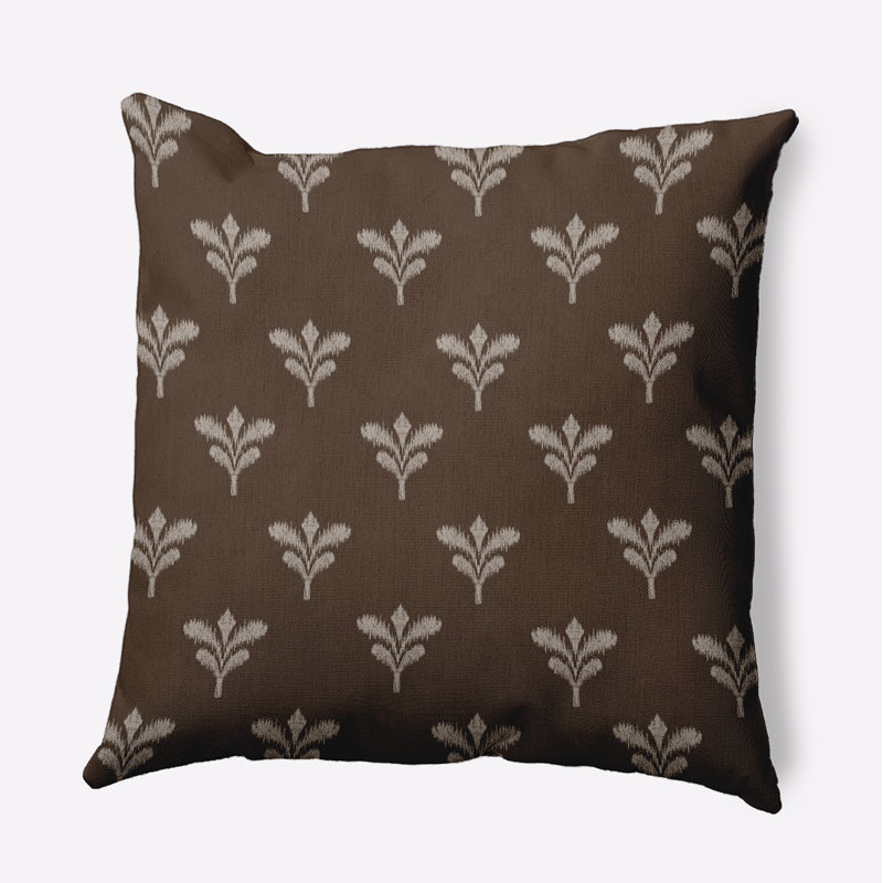 Floating Feathers Accent Pillow, Bistre, 20" x 20"