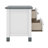 Stylish Wooden Nightstand With Two Drawers For Kids, Functional End Table-112336612