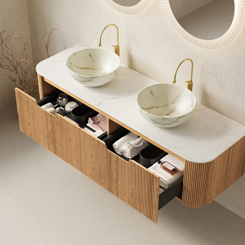 60" Bathroom Vanity and Sinks