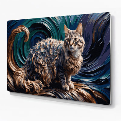 Chats, Tennessee Rex, art mural en métal gris