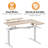 Marquasha Dual Motor L-Shaped Electric Standing Desk with LED and Monitor Stand-82577328-75247387