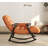 Casual Folding Rocking Chair Upholstered-1984914245