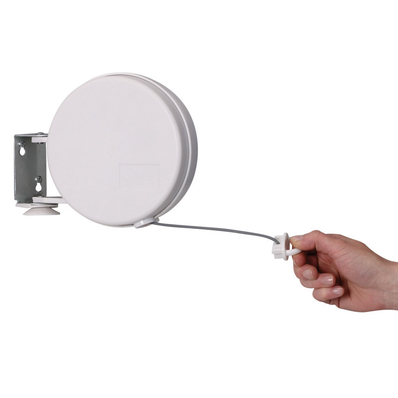 Single Line Retractable Clothesline with 40‑Foot Drying Space