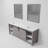 Marsyas 84 in W x 22 in D Double Bath Vanity and 34 in Mirrors-113389486-37292831