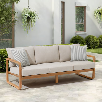 Outdoor Patio Sofa With Cushions