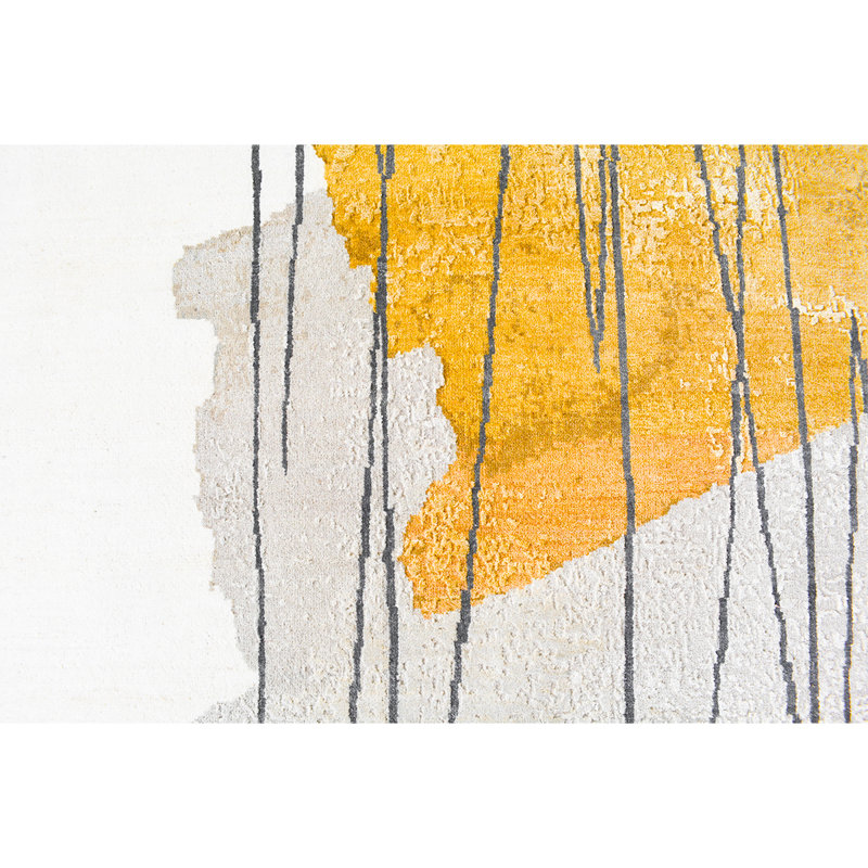 Wool Abstract Area Rug, Rectangle 9' x 12'