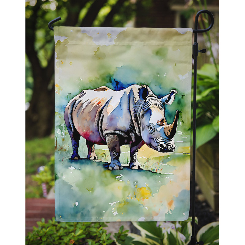 Drapeau de jardin Rhinoceros