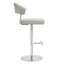 Upholstered Counter Stool with Metal Frame-1129857291