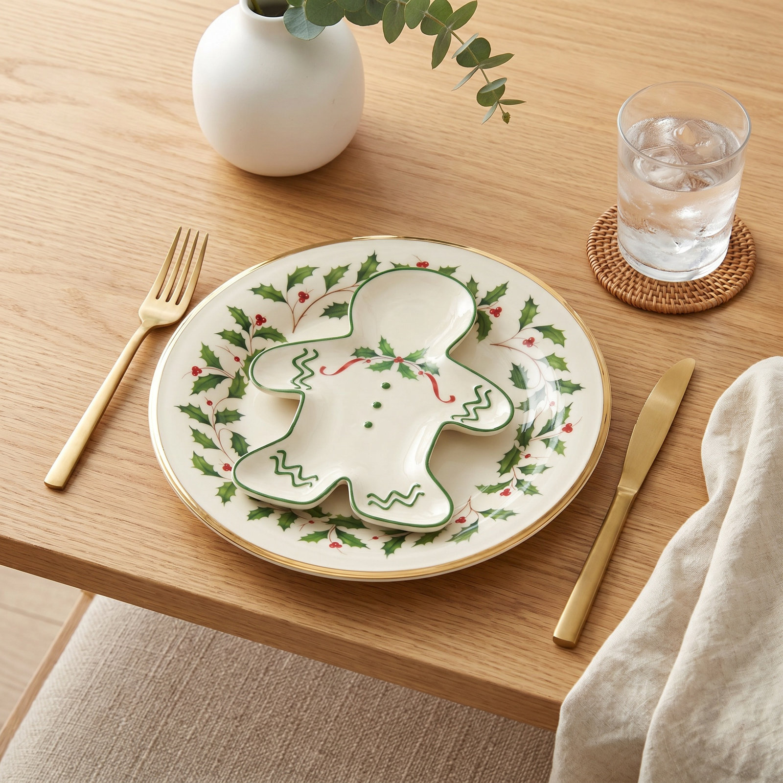 Holiday 8" Porcelain Bread and Butter Plate