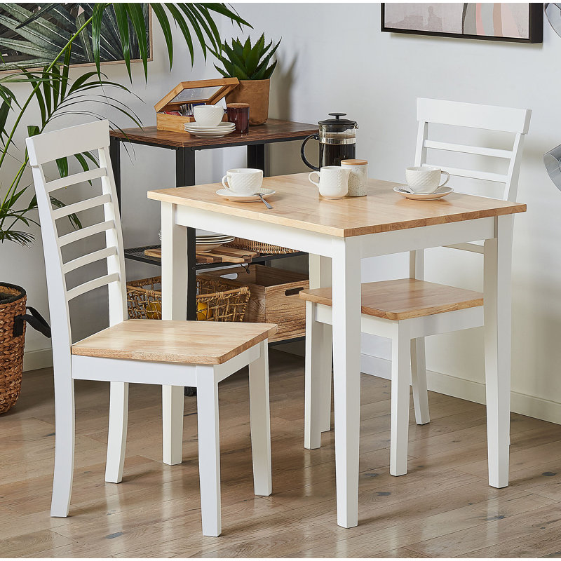 Mintz Rubberwood Solid Wood Dining Set
