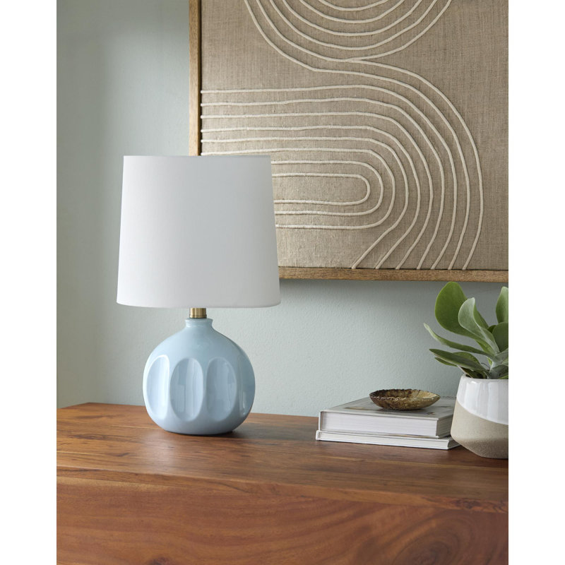 Lampe de table Lacroix Bellune, Bleu clair