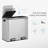 2 x 6.3 Gallon Kitchen Stainless Steel  Step On Multi-Compartments Trash Can