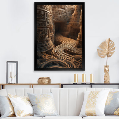 «Unraveling The Gold Labyrinth Mystery», reproduction sur toile