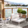 Imir 33.5" Wide Outdoor Patio Sectional with Cushions