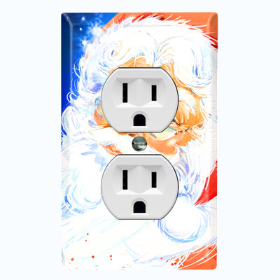 Holiday Themed 1 - Gang Duplex Outlet Standard Wall Plate