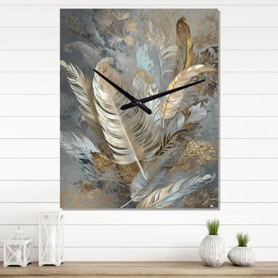 Horloge murale Ilowell - Glam Feather