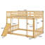 Lit superposé simple au-dessus d'un lit simple, lit superposé au sol avec rampe d'escalade Playhouse-605541321