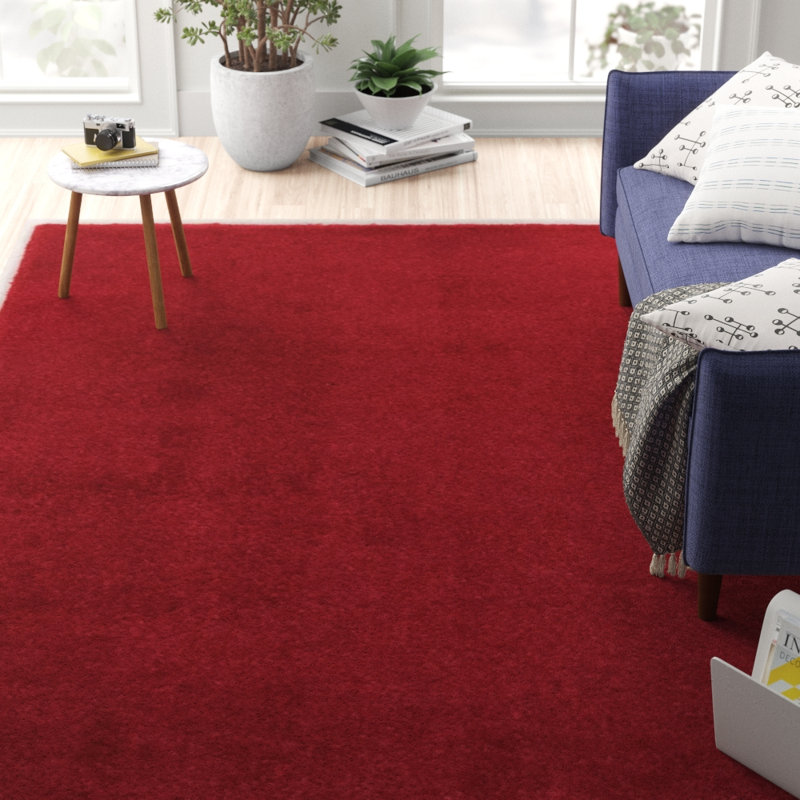 Siding Spring Tufted Red Rug, Rectangle 133 x 190cm