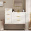 Armoire flottante murale moderne avec tiroirs pour solution de rangement pour salle de bain (meuble-lavabo non inclus)-182404000