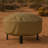 Hamilton Durable Round Fire Pit Cover with Drawstring Closure - 40" x 18" - Khaki-1975166708-1903493190