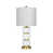 Laiton antique / verre blanc est en rupture de stock